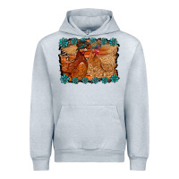 Heather Grey chicken western Urban Hoodie - RacoonDesign