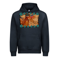 Navy chicken western Urban Hoodie - RacoonDesign