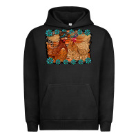 Pigment Black chicken western Urban Hoodie - RacoonDesign