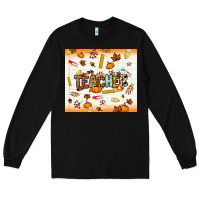 Black teacher fall Long Sleeve Tee - NancyCooperArtShop