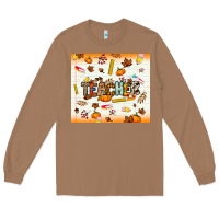 Toasted Coconut teacher fall Long Sleeve Tee - NancyCooperArtShop