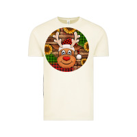 Vintage Arctic cute reindeer head Christmas Vintage Tee - Jasminsmagicworld