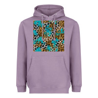 Lavender turquoise glitter cowhide leopard seamless pattern Heavyweight Hoodie - BundleAndBundleShop