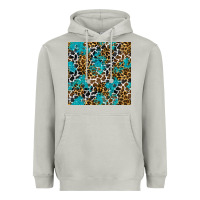 Moon Dust turquoise glitter cowhide leopard seamless pattern Heavyweight Hoodie - BundleAndBundleShop