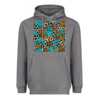 Storm turquoise glitter cowhide leopard seamless pattern Heavyweight Hoodie - BundleAndBundleShop