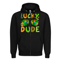 Black St. Patrick's Lucky dude Zipper Hoodie - OliviaCreatesArt