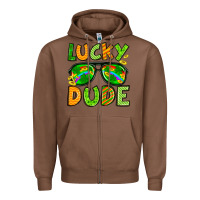 Chestnut St. Patrick's Lucky dude Zipper Hoodie - OliviaCreatesArt