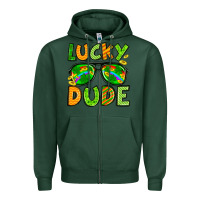 Sports Green St. Patrick's Lucky dude Zipper Hoodie - OliviaCreatesArt