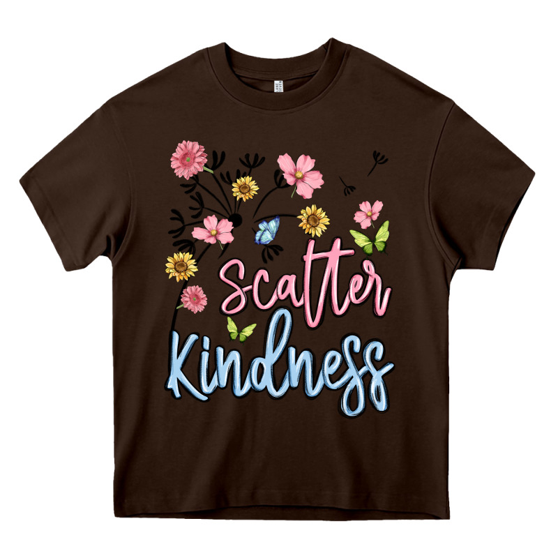 Scatter Kindness Heavy Core Tee by MaliasSmallBusiness | Teevron