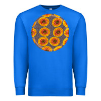 True Royal african fabric pattern round earrings 4 Premium Sweatshirt - BundleAndBundleShop