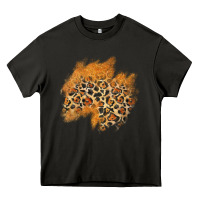 Asphalt leopard glitter patch Heavy Core Tee - AdoDesignShop