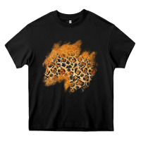 Black leopard glitter patch Heavy Core Tee - AdoDesignShop