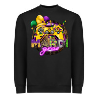 Black mardi gras gamer Heavyweight Sweatshirt - CowGirlArtShop
