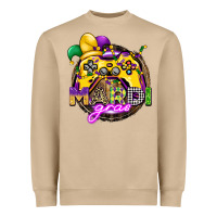 Mushroom mardi gras gamer Heavyweight Sweatshirt - CowGirlArtShop