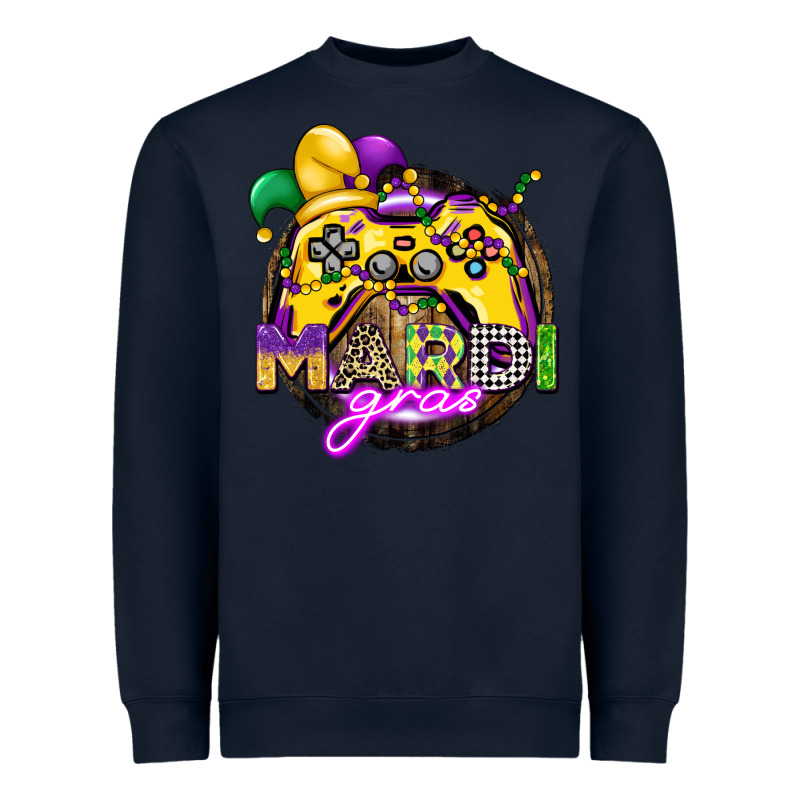 Mardi Gras Gamer Heavyweight Sweatshirt by CowGirlArtShop | Teevron