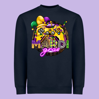 Mardi Gras Gamer Heavyweight Sweatshirt Designed By Cowgirlartshop