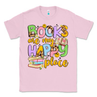 Bubblegum Pink books are my happy place Classic Tee - Artiststas