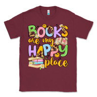 Burgundy books are my happy place Classic Tee - Artiststas