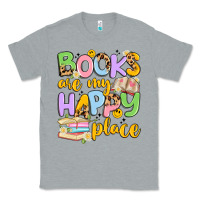 Heather Grey books are my happy place Classic Tee - Artiststas