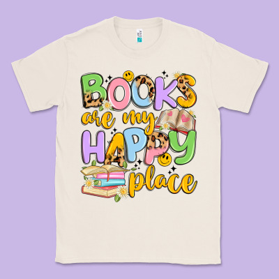 Books Are My Happy Place Classic Tee Designed By Artiststas