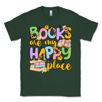 Sports Green books are my happy place Classic Tee - Artiststas