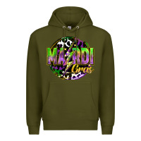 Army Green mardi gras lightning Premium Hoodie - FaDigitalArtStudio