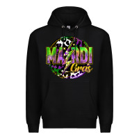 Black mardi gras lightning Premium Hoodie - FaDigitalArtStudio