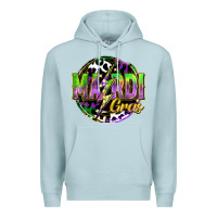 Blue Mist mardi gras lightning Premium Hoodie - FaDigitalArtStudio