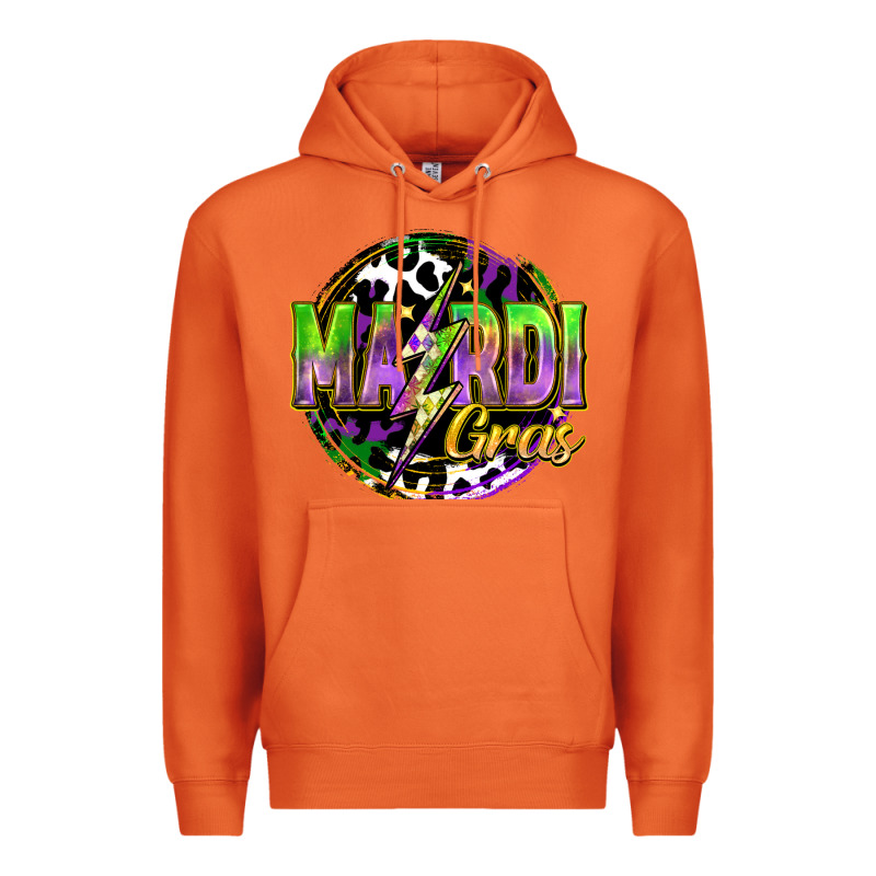 Mardi Gras Lightning Premium Hoodie by FaDigitalArtStudio | Teevron