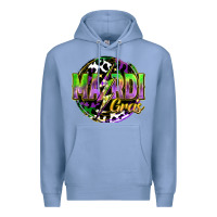 Colony Blue mardi gras lightning Premium Hoodie - FaDigitalArtStudio