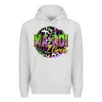 Dove Grey mardi gras lightning Premium Hoodie - FaDigitalArtStudio