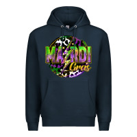 Navy mardi gras lightning Premium Hoodie - FaDigitalArtStudio