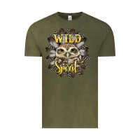 Vintage Olive wild spirit owl Vintage Tee - BarkalooDesign