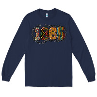 Navy 1865 juneteenth Long Sleeve Tee - NancyCooperArtShop