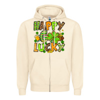Sandshell St. Patrick's Happy go lucky Zipper Hoodie - OliviaCreatesArt
