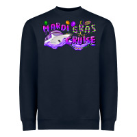 Navy mardi gras cruise Heavyweight Sweatshirt - CowGirlArtShop