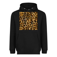 Black leopard seamless pattern Heavyweight Hoodie - BundleAndBundleShop