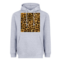 Heather Grey leopard seamless pattern Heavyweight Hoodie - BundleAndBundleShop