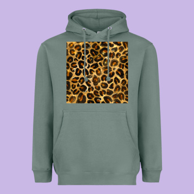 Leopard Seamless Pattern Heavyweight Hoodie Designed By Bundleandbundleshop