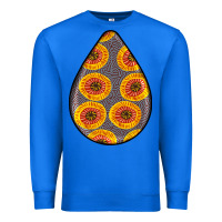 True Royal african fabric pattern teardrop earrings 5 Premium Sweatshirt - BundleAndBundleShop