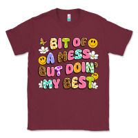 Burgundy bit of a mess but doin' my best Classic Tee - Artiststas