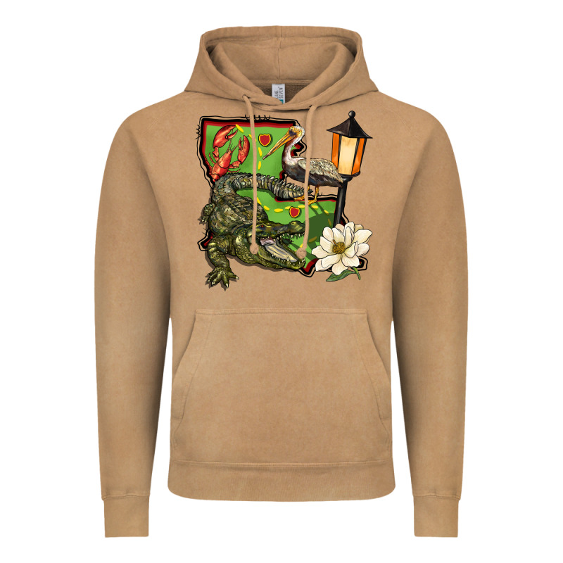 Louisiana State Vintage Hoodie by BarkalooDesign | Teevron