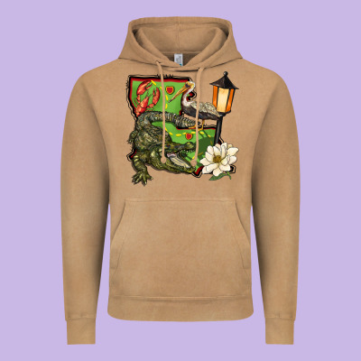 Louisiana State Vintage Hoodie Designed By Barkaloodesign