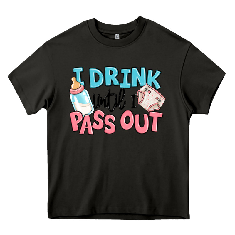 I Drink Until I Pass Out Baby Heavy Core Tee by MaliasSmallBusiness | Teevron