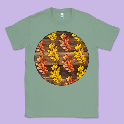 Fall Rounded Classic Tee Designed By Lillyallendesigns