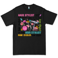 Black hair stylist typography Premium Tee - MaliasSmallBusiness