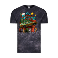 Cloud Black you serious clark with christmas car Vintage Tee - Jasminsmagicworld