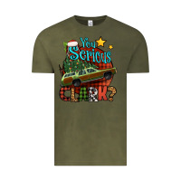 Vintage Olive you serious clark with christmas car Vintage Tee - Jasminsmagicworld