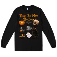 Black Things That Make Me Happy Long Sleeve Tee - texasbilliewilder