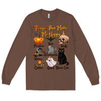 Chestnut Things That Make Me Happy Long Sleeve Tee - texasbilliewilder